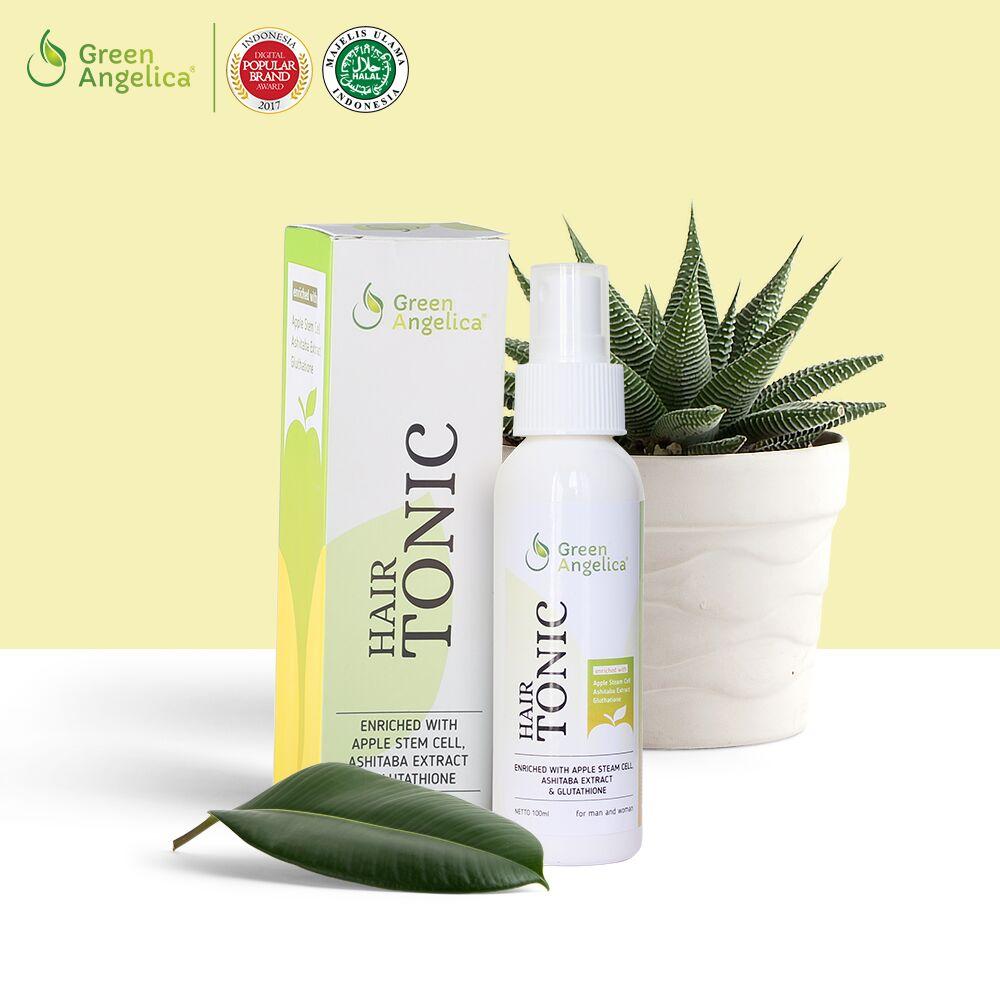Obat Penumbuh Rambut Botak dan Pelebat Rambut Botak Licin Menghentikan Rambut Rontok Secara Alami Hair Tonic Green Angelica