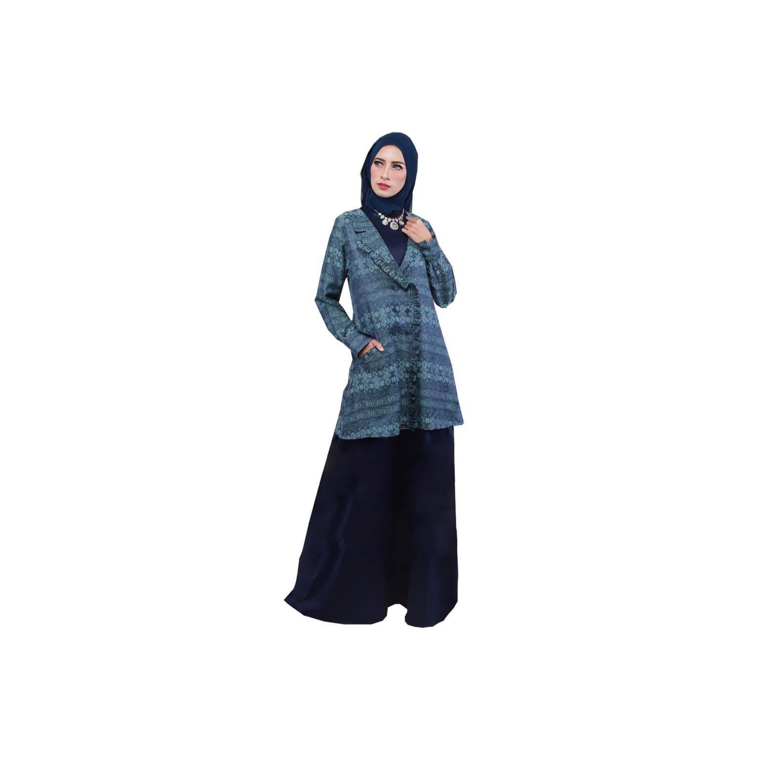 TERLARIS! Ethica Collcetion GAMIS PESTA KAGUMI 74 NAVY ETHICA SIMPLE