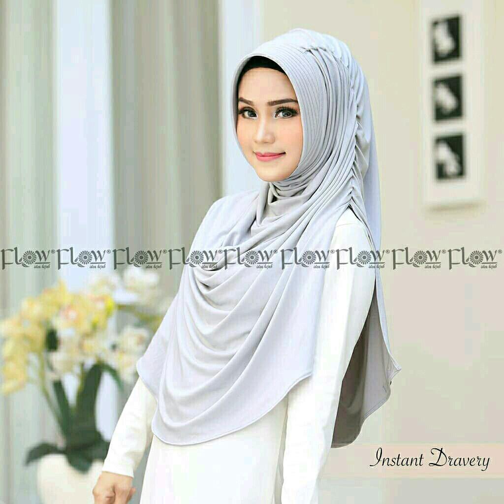 Jilbab Instan Murah Dravery Idea Abu Pet Antem Pinguin Pashmina Hijab Modern Vanilla Hijab Layer Syari