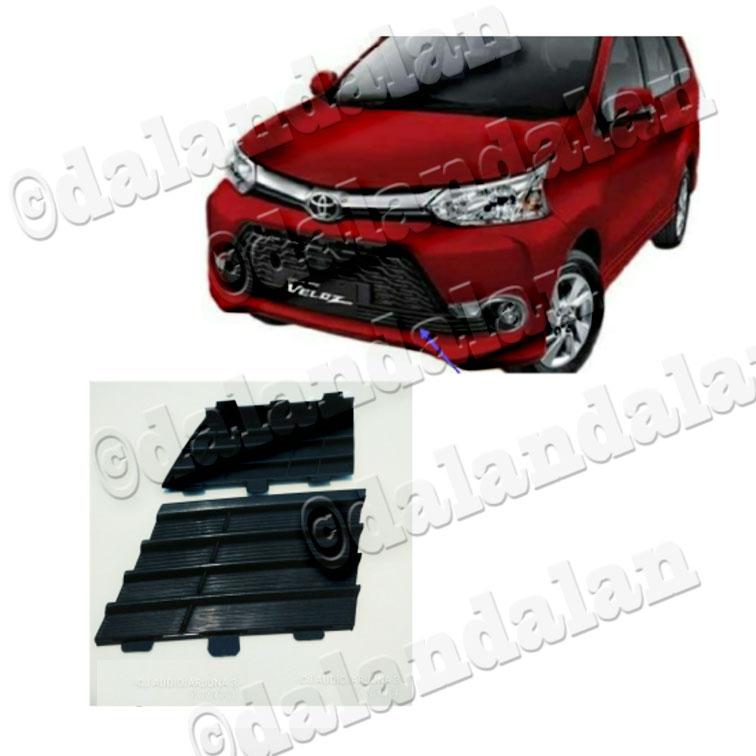 ORIGINAL Aksesoris Avanza Veloz Tutup Cover Samping Foglamp Fog Lamp Lampu Kabut Grill Depan Bumper TUTUP DEREK COVER BEMPER MOBIL Accesoris Asesoris Mobil GRAND ALL NEW AVANZA VELOZ