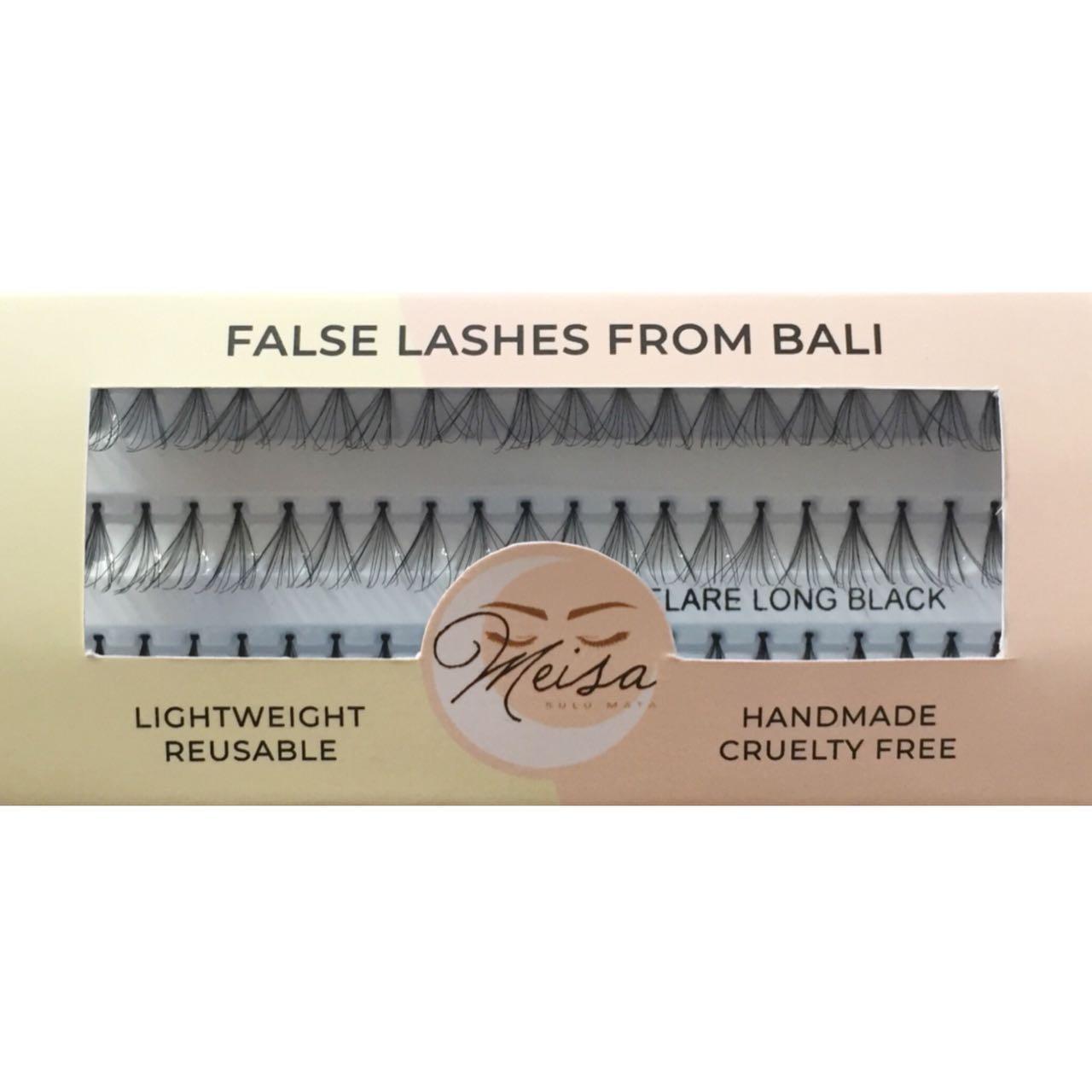 Meisa Bulu Mata Individual Tanam Flare Long 1 Lusin