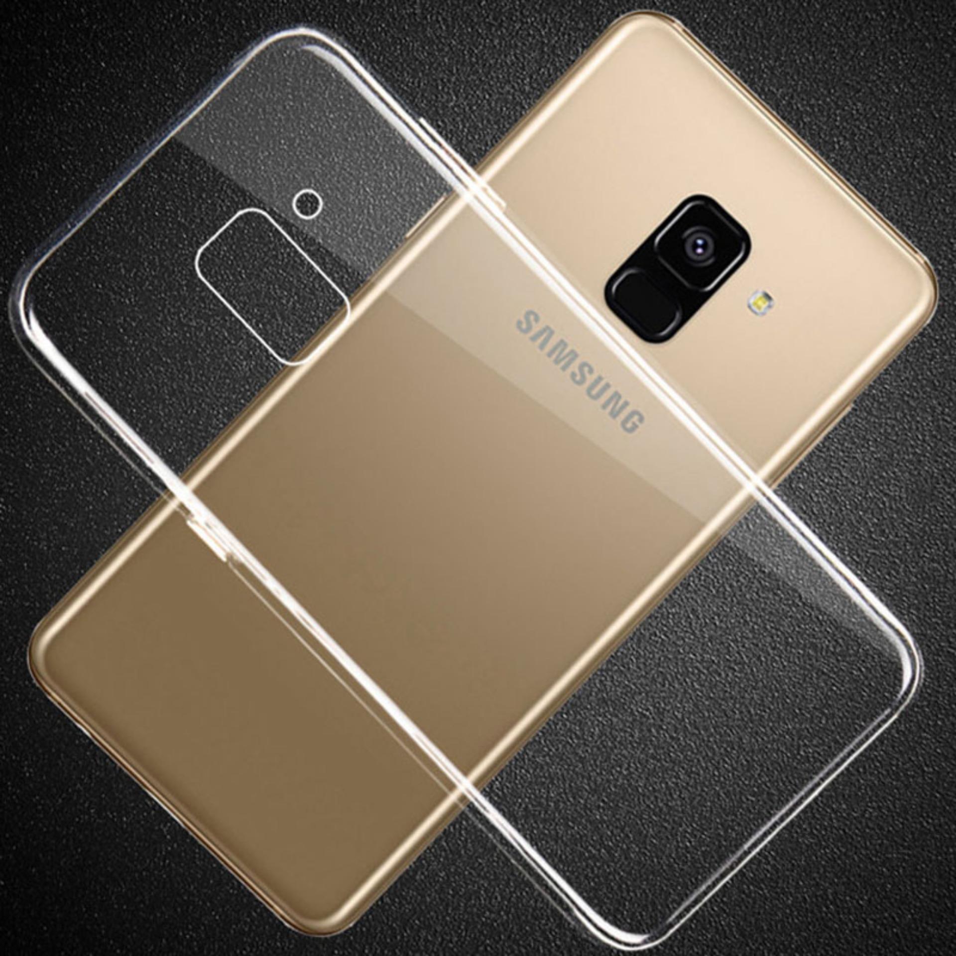 LOLLYPOP Ultrathin TPU Samsung Galaxy A6 Plus 2018 Clear/Transparant Bening Softcase Silicone Backcase Backcover Case Hp Casing Handphone