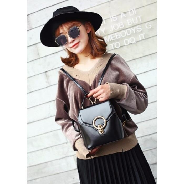 best seller /TAS PUNGGUNG BACK PACK IMPORT HITAM PEKAT POLOS GOSH /tas RANSEL/ tas branded / tas import / tas gosh original