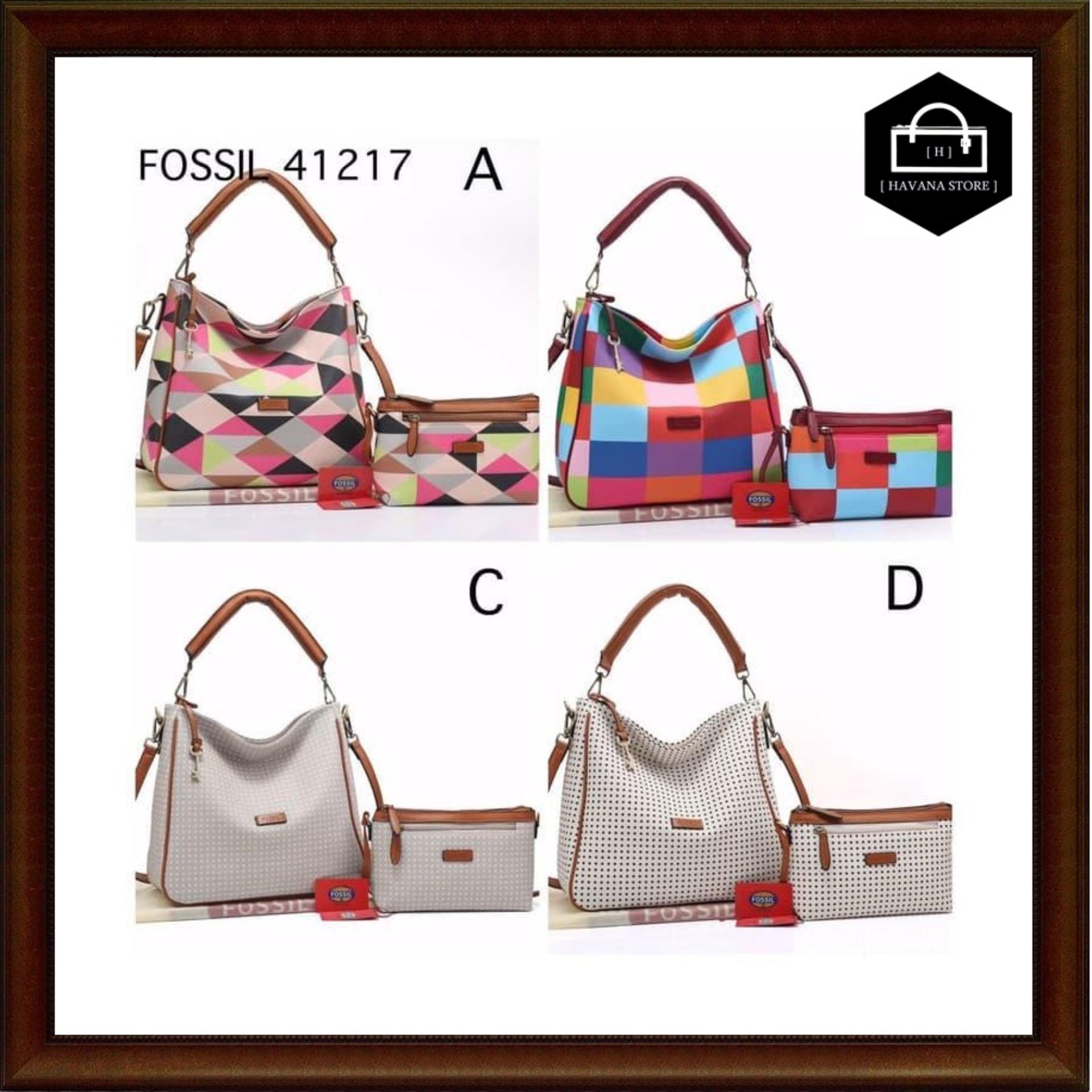 Tas Fossil Sophie Taiga 2in1 Semprem 41217A-A235 / bag / branded / mirror / premium / asli / original / impor / batam / bag / tas / handle / jinjing / kulit / gucci / hermes / chanel / lv / louis / fossil / dior / zara / bonia