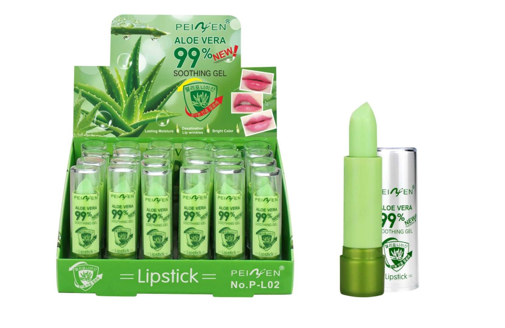 Mesh ALOE Lipbalm - Lipstick Aloe Vera 99% Soothing Moisture - 1 pcs - 1 buah