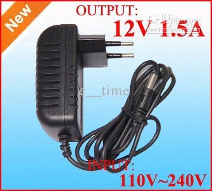 Adaptor DC 12v 1.5A in: 220V AC Power Supply 2.1x5.5mm Adapter LEDCCTV Adaptor DC 12v 1.5A in: 220V AC Power Supply 2.1x5.5mm Adapter LEDCCTV