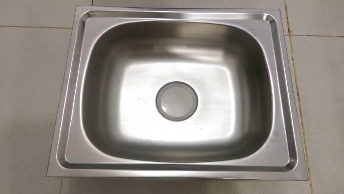 BAK CUCI PIRING STAINLESS STEEL 1 LUBANG + AFUR / KITCHEN SINK