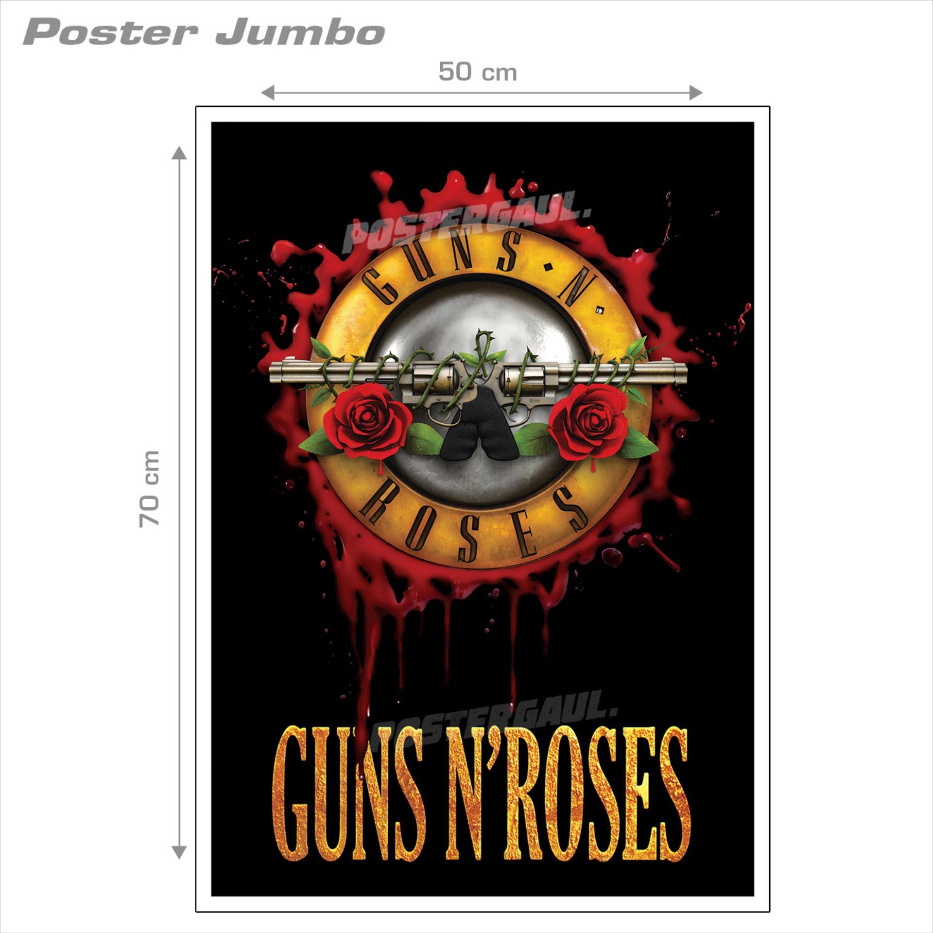 Poster Jumbo: GUNS N ROSES - LOGO #MUI77 - 50 x 70 cm