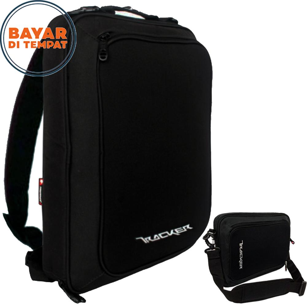 Tracker Tas Laptop Emboss Doublefungsi 5585 Original - Black