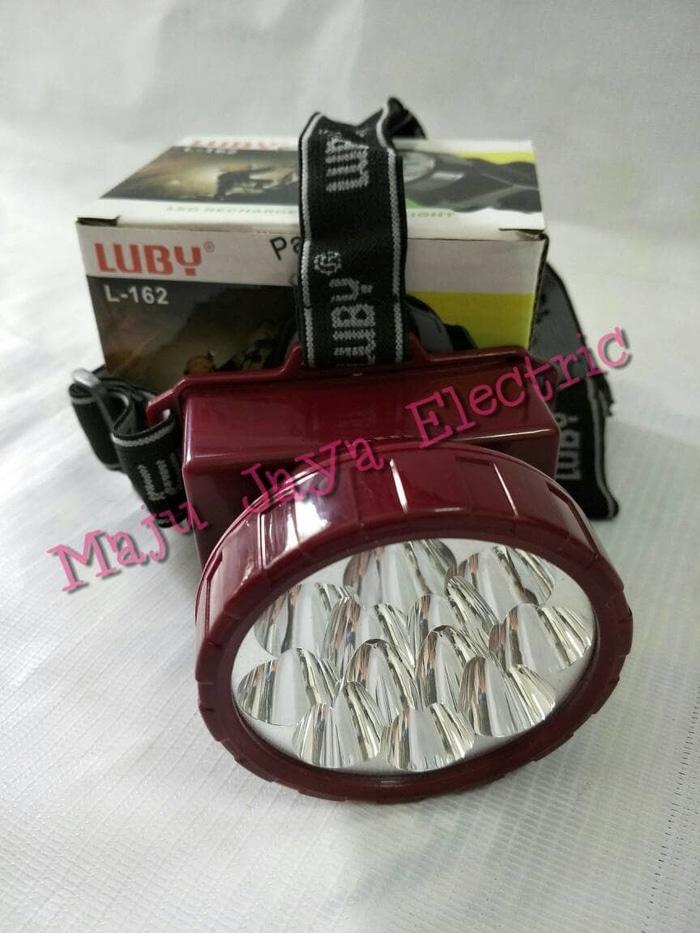 Senter Kepala Luby Cas Ulang L-162 LED Rechargeable Head Lamp Headlamp