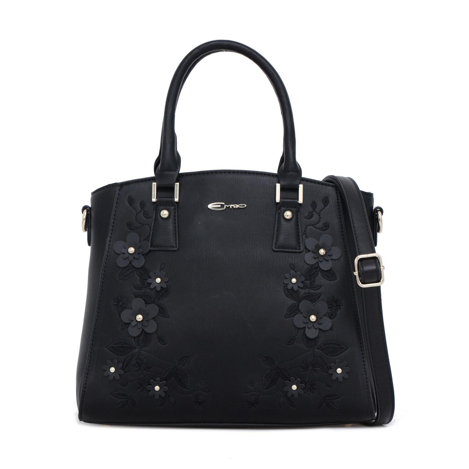 Tas Wanita Emsio by Elizabeth Floretta Handbag Black