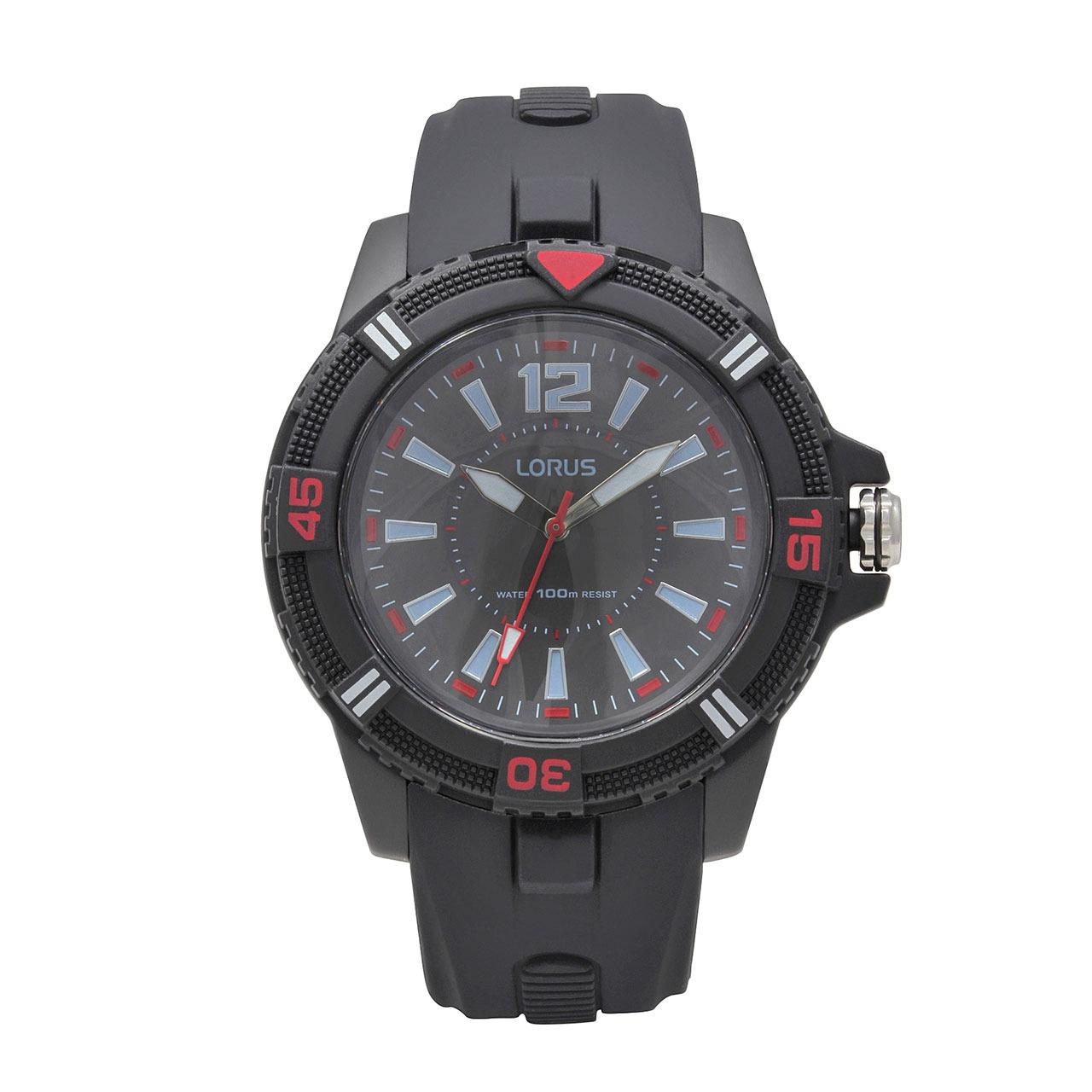 LORUS Jam Tangan - Black - Silicon - RRX11FX9