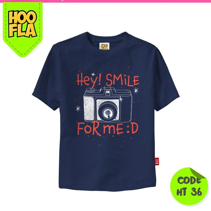 Bajuanaklucu Kaos hoofla HT36 Hey Smile Branded Distro