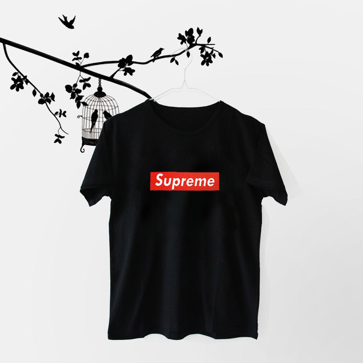 ELLIPSES.INC Tumblr Tee / T-Shirt / Kaos Wanita Supreme - Hitam 