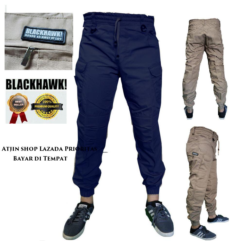 TjinCollection-Celana Tactical JOGER Blackhawk Panjang PDL Kargo Long Pants [KREM - ABU- HITAM-BIRU]