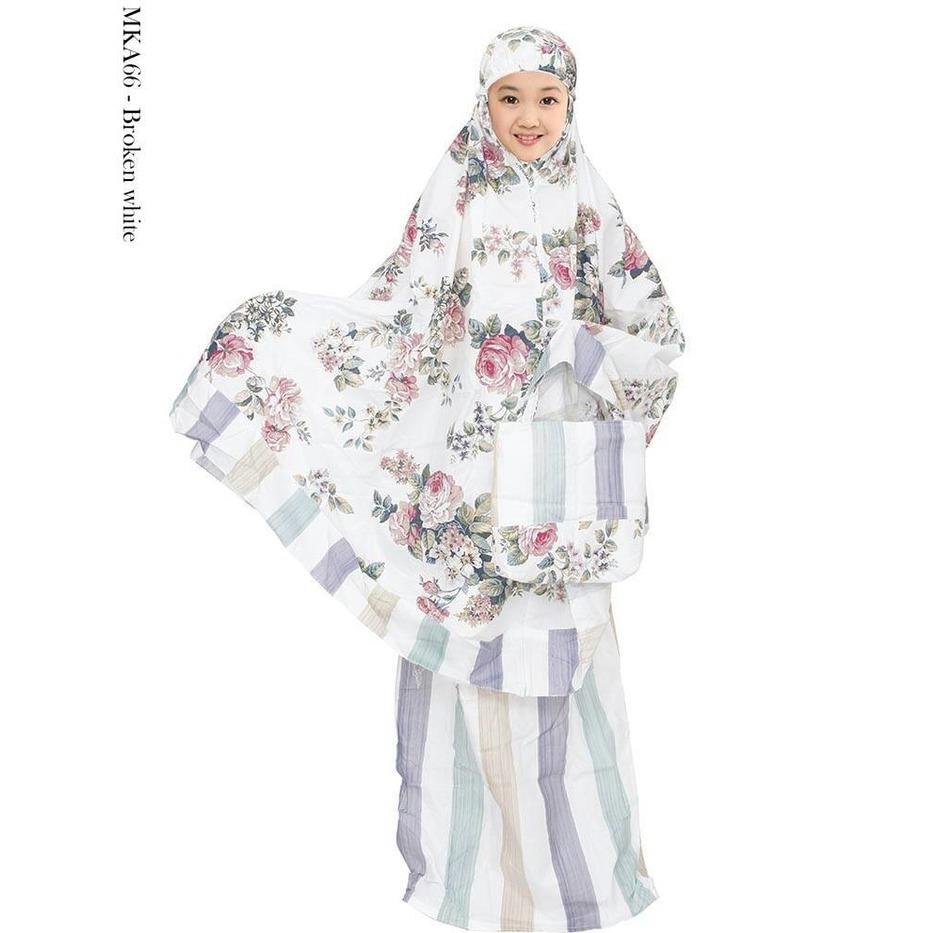 Mukena katun Jepang anak Bella rose biru/ MUKENA MURAH/ MUKENA BERKUALITAS/ MUKENA RENDA/ MUKENA B.A.L.I