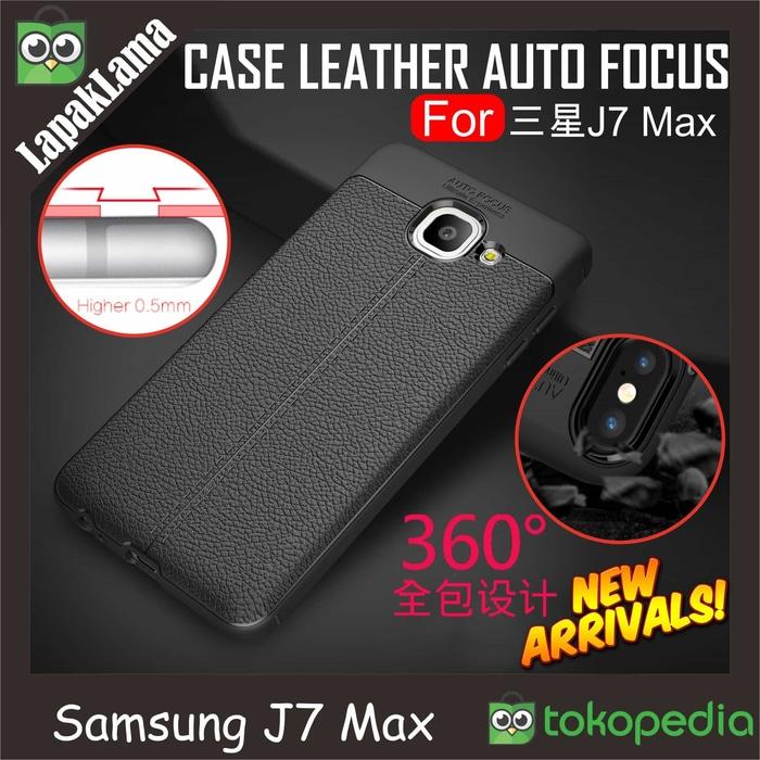 Case Leather Auto Focus Original Samsung Galaxy J7 Max 2017 Softcase
