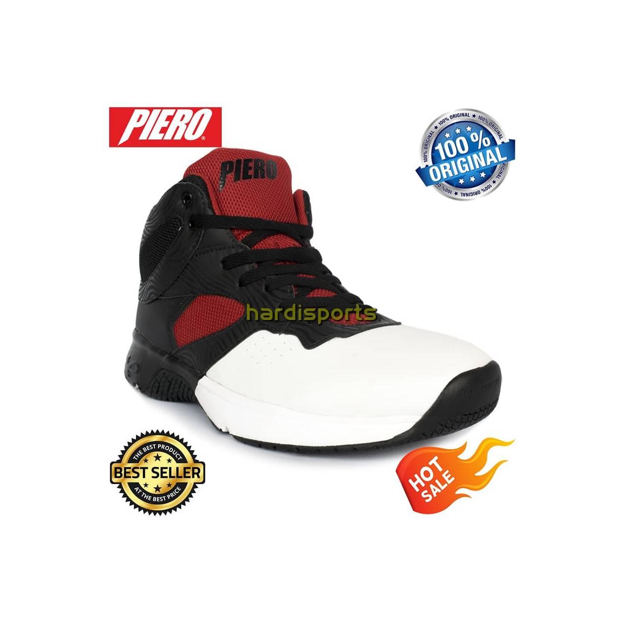 Sepatu Basket Pria Piero Commander P60148 - White Black