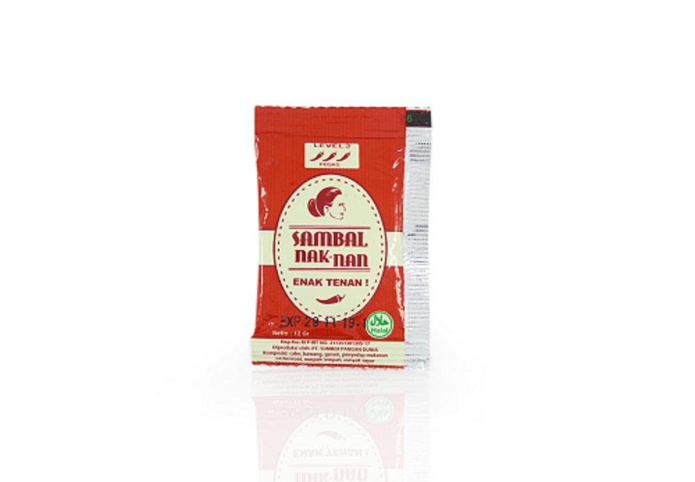 Sambal Bawang Naknan Sachet Level 3 1 Renceng atau 10pcs