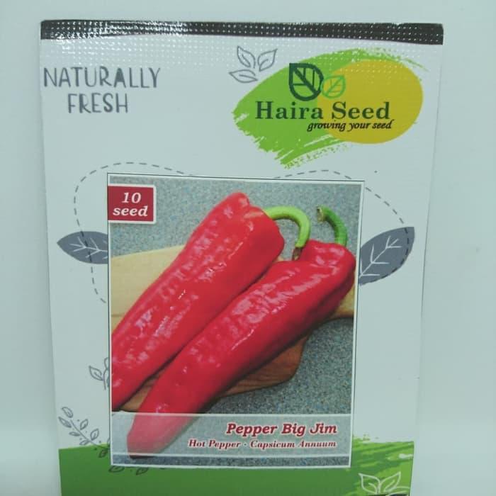 Isi 10 Benih Biji Bibit Cabe Pepper Big Jim Haira Seed