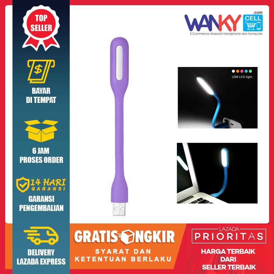 Lampu LED Mini USB Portable For Power Bank/Adaptor/Laptop/Computer - Ungu