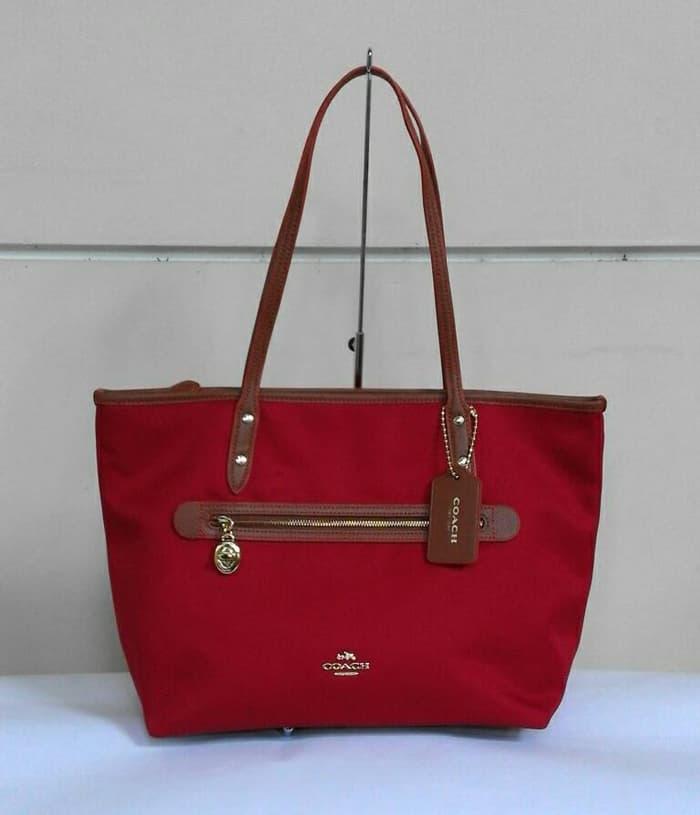 ASLI!!! Coach Sawyer Tote Red - xtXffL