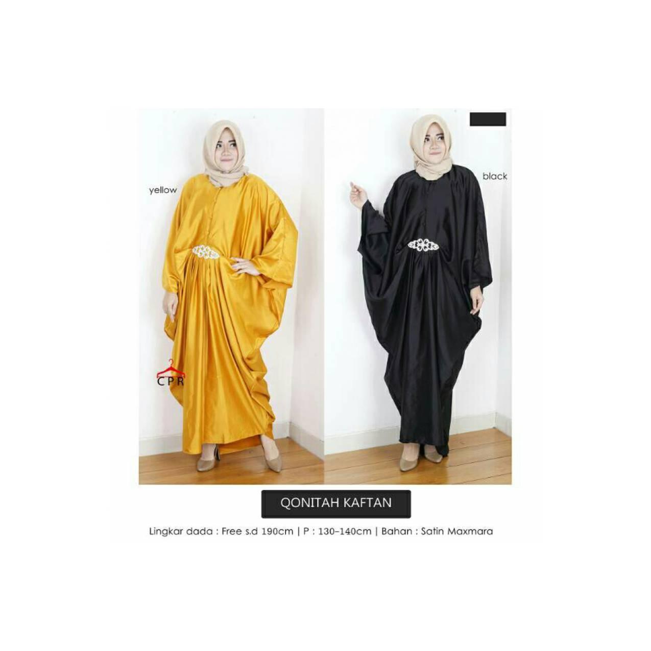 Qonita Kaftan - Dress Gamis Syari Maxi Maxy Kaftan Bigsize Jumbo