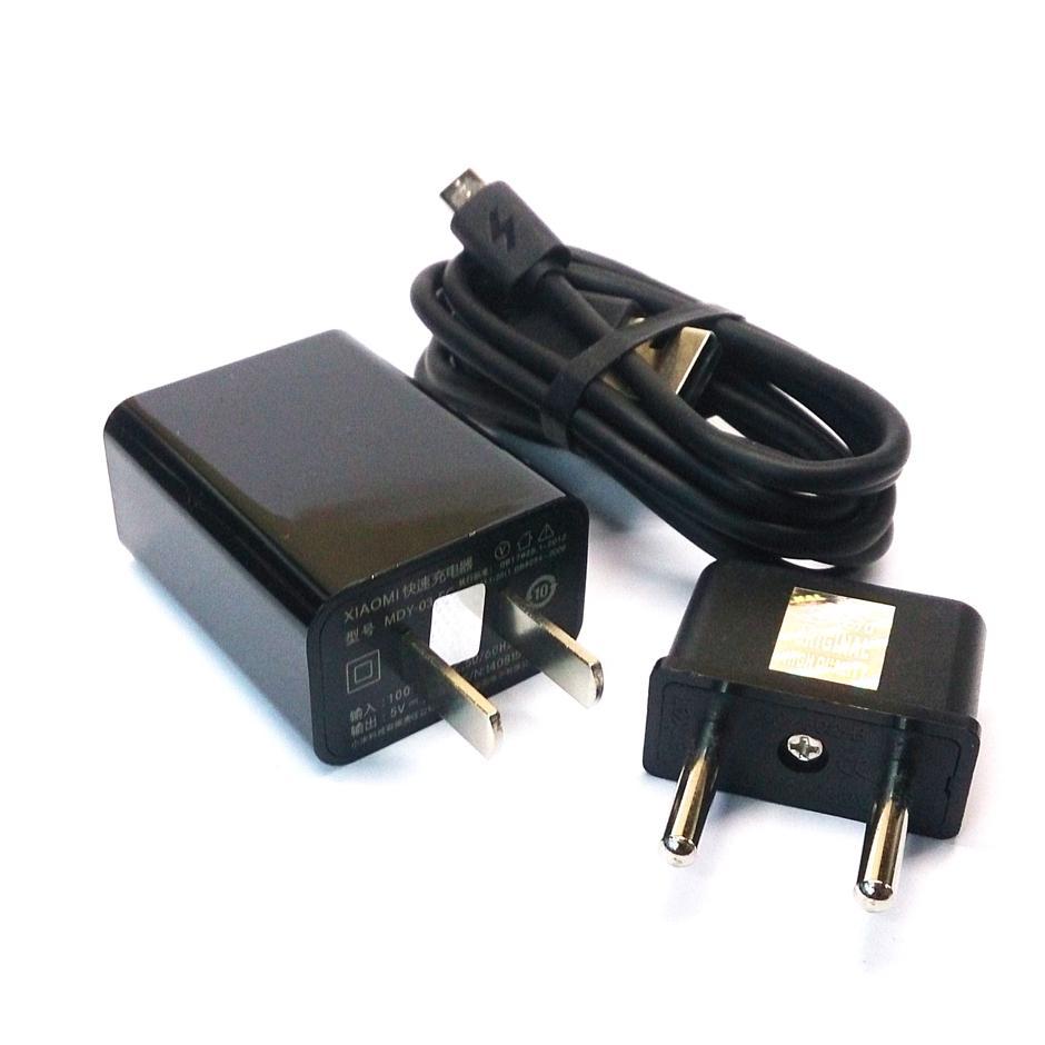 Xiaomi Original Charger with USB Data Cable for Redmi Note/Note 3/2S/Mi4i - Black