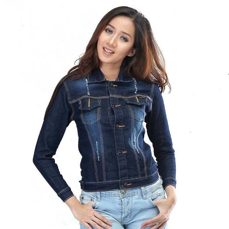 Kuzatura Jaket Levis Wanita Navy - KNT 316