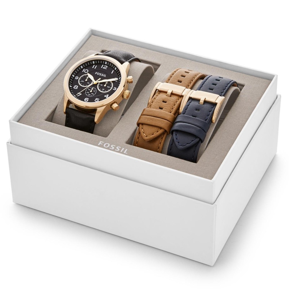 Fossil Flynn Pilot Chronograph Gift Set, BQ 2281SET