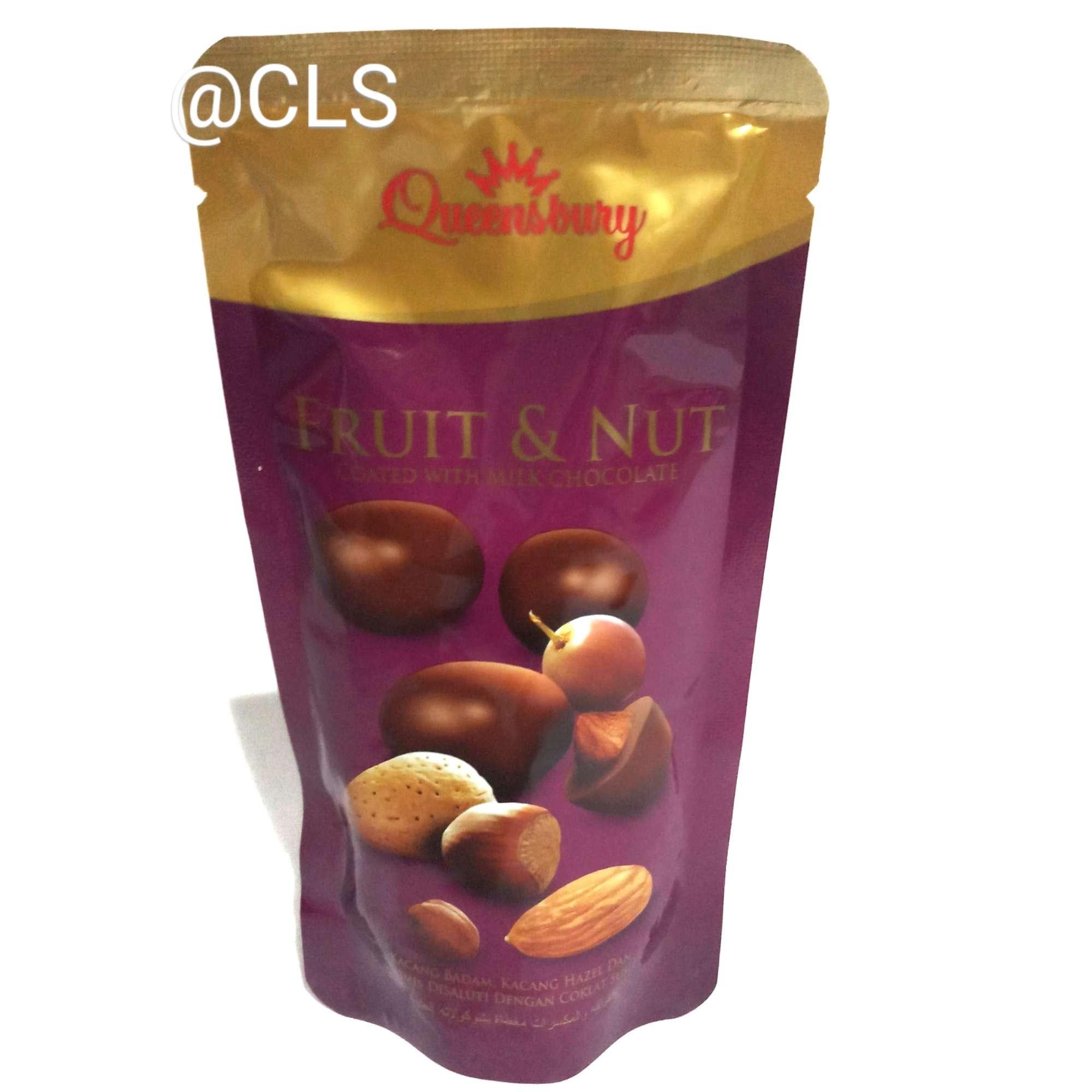 Buy & Sell Cheapest 90G 3 PCS Best Quality Product Deals Queensbury Fruit & Nut Coated with Milk Chocolate 90g