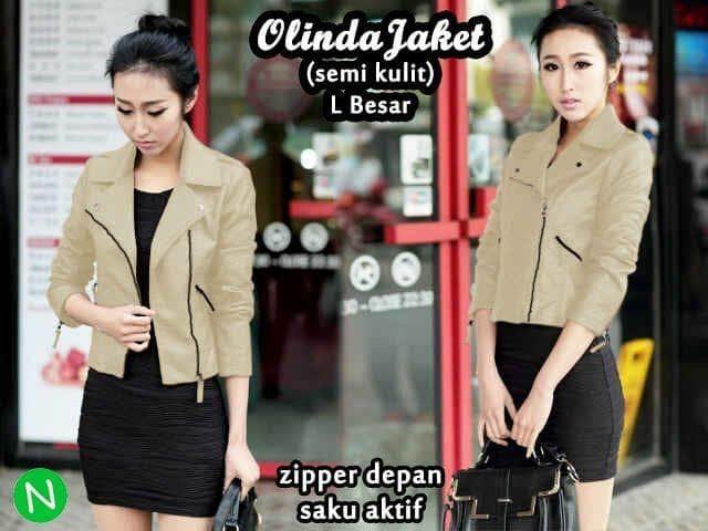 57279 jaket olinda/jaket wanita murah/jaket semi kulit/jaket murah TERMURAH