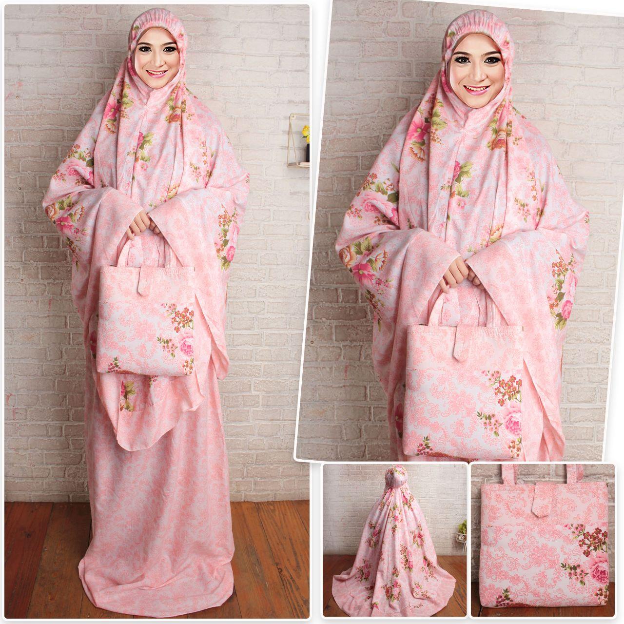 mukena katun rayon dewasa mukena trendy muslimah motif 