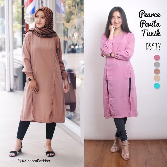 Dress Pearce Pevita Tunik Tunic Gaun Pakaian Wanita DS912