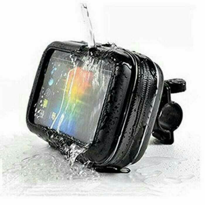 holder motor ORIGINAL ANTI AIR 3- 5.5 inci Universal gantungan hp handphone breket STANG pegangan gps mobile WTF WATERPROOF
