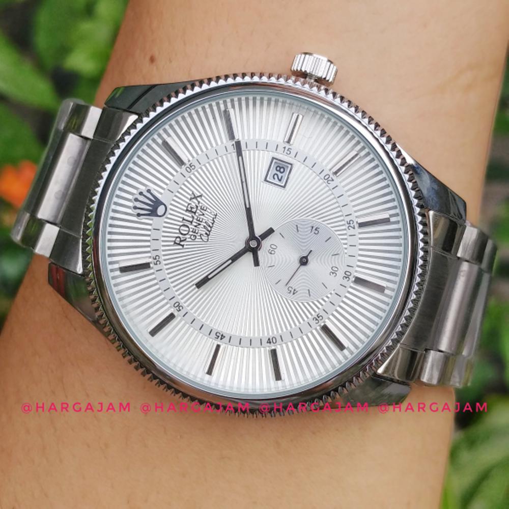 Elegan! Jam Tangan Pria Rolex Geneve Cellini 2053 Chrono Detik(Hargajam Cowok)