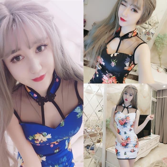 CHS.042 Gaun Dress Cheongsam Model Modern Slimfit