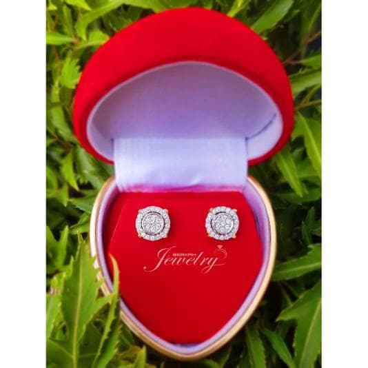 NEW PROMO Giwang Anting EMAS BERLIAN Eropa Asli Natural Diamond Wedding..