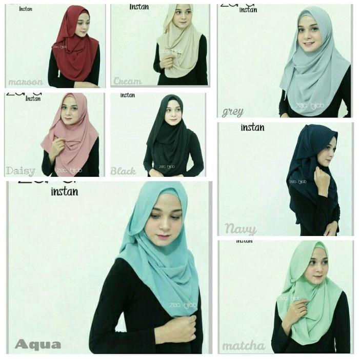 TOP PRODUK - FASHION MUSLIM - SCARF - Hijab Jilbab Zara Instan - HIJAB INSTAN - PALING DICARI