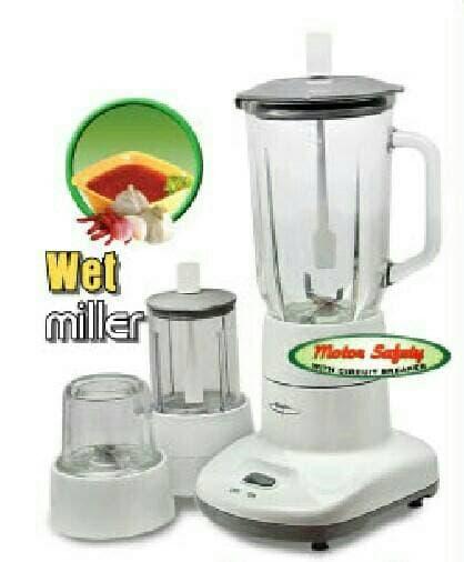 Maspion BLENDER MT-1213 DRY & WET MILL (3 IN 1, glass)