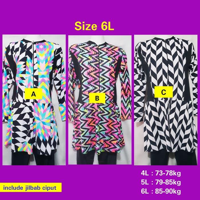 baju renang muslim dewasa ukuran jumbo XXXL /XXXXL