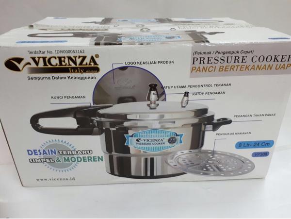 ORIGINAL!!! PANCI PRESTO 8 LITER VICENZA VP308 24CM / PRESSURE COOKER VP-308 - JxsuZ9