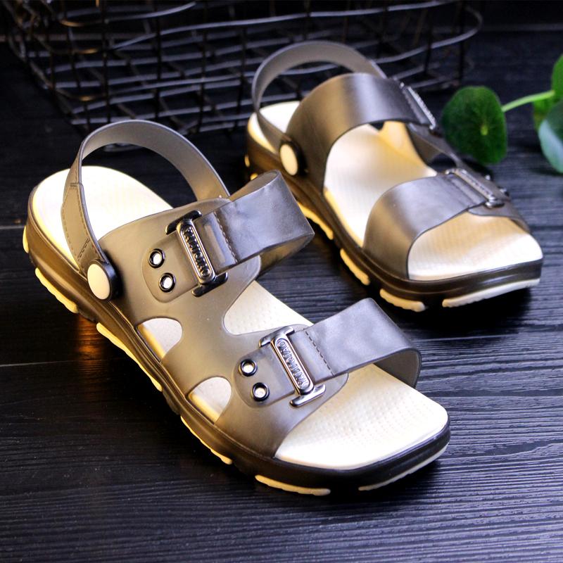 Sandal Summer Non-slip Diluar Ruangan Sandal Pantai Model Crocs Keren