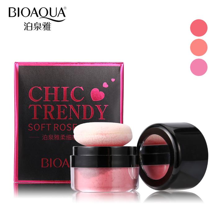 Bioaqua Chic Trendy Soft Rose Blush On Powder - Perona Pipi
