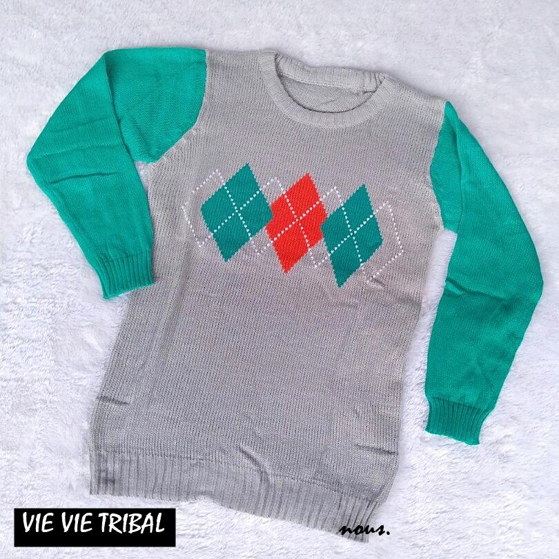 VIE VIE TRIBAL ||| nouska shop ||| grosir jaket sweater baju atasan blouse rajut hijab terbaru kekinian cewek wanita murah |||
