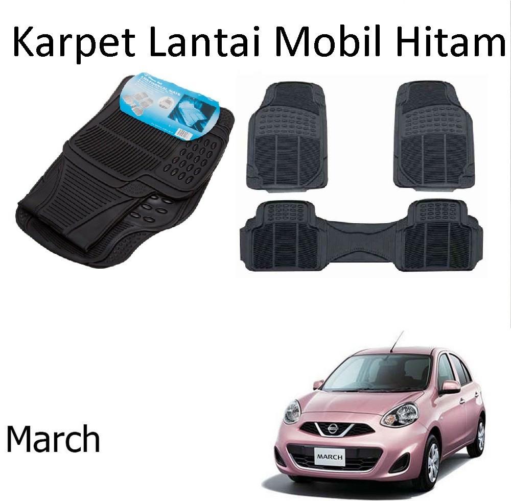 Karpet Mobil March / Car Carpet / Floor Mats Universal Warna Hitam