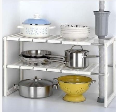 kitchen rak dapur sepatu portable taroh panci kuali bawah wastafel stanlees