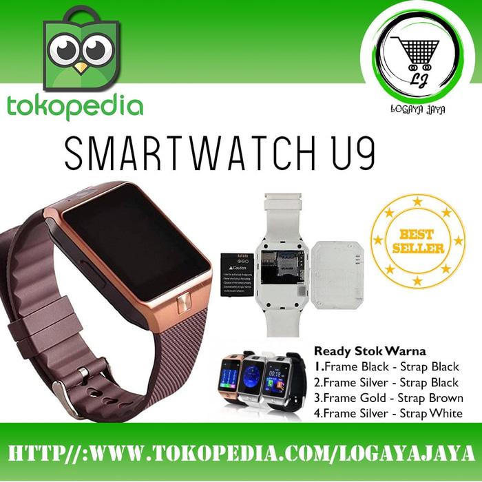 Original Smartwatch U9 DZ09 SIM GSM Bisa Nelpon SMS WA Musik Mp3 / Jam Tangan canggih