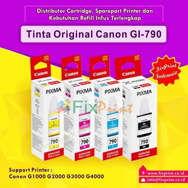 1SET Tinta Canon Original GI-790 Printer Canon G1000 G2000 G3000 G4000