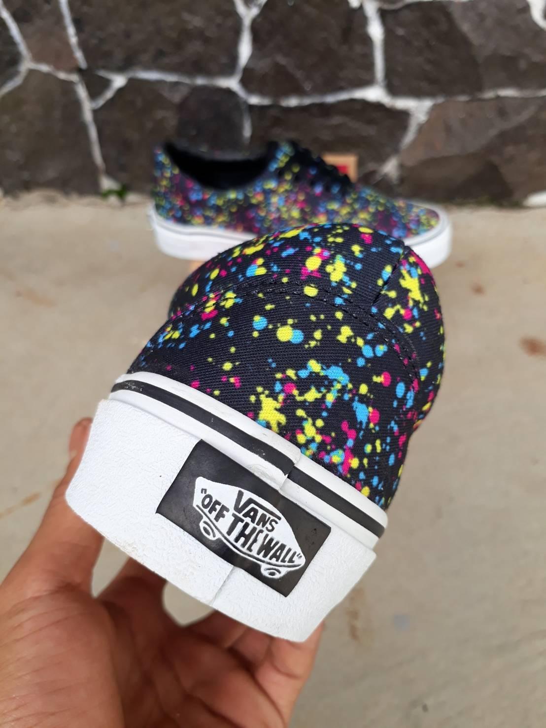sepatu vans era over spray wafle dt
